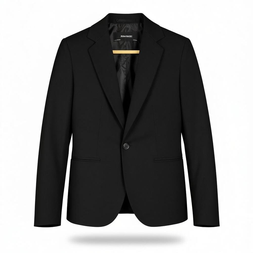 Women's Zara Basic Black Single Button Office Wor… - image 1